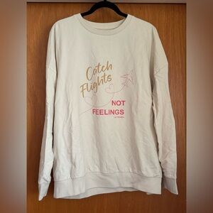Kittenish Cream Graphic Sweater